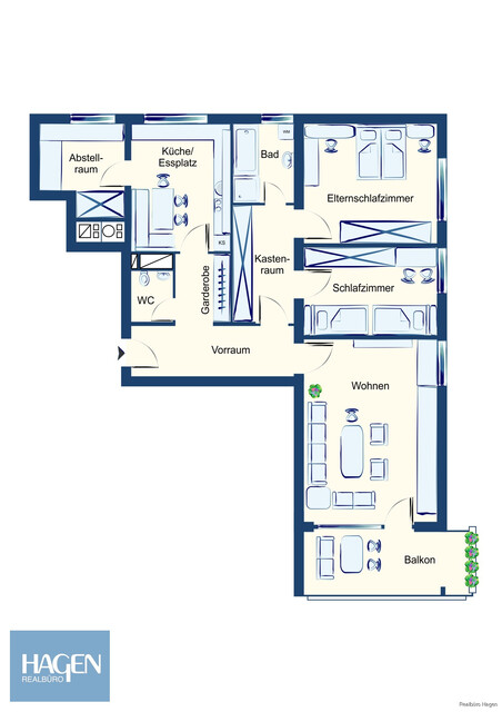Toller Fernblick in Lustenau: 4-Zimmerwohnung zu verkaufen