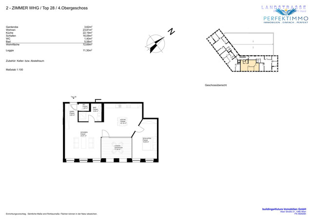 Weitläufige 2-Zimmer-Wohnung mit großer Loggia in erstklassigem Neubau - verfügbar ab September 2026