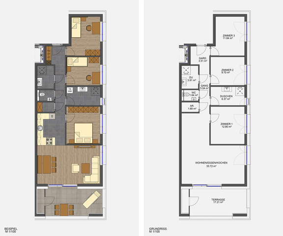 Attraktive 4-Zimmer Terrassenwohnung in Göfis