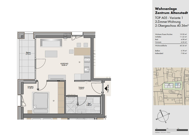 Erstbezug Top A05 | 2-ZImmerwohnung - Altenstadt