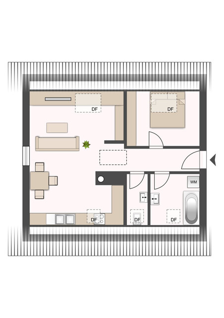 Gemütliche Dachgeschosswohnung in zentraler Lage von Feldkirch
