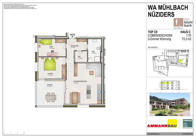 WA Mühlbach TOP C9 Dachgeschoßwohnung