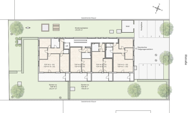 Erstbezug! 3-Zimmer-Dachgeschosswohnung TOP 7 in Feldkirch-Tosters, Illstraße 39