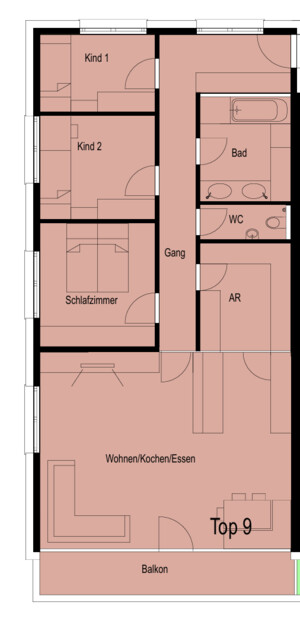 4-Zimmerwohnung in Schoppernau mit Loggia zu vermieten 