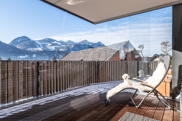 Exklusive Penthouse-Maisonette mit 100 m² Dachterrasse und Alpenpanorama!