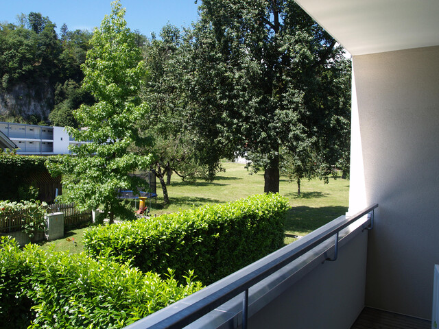 Zentrums- und grenznahe Wohnung mit TG in sehr gutem Zustand