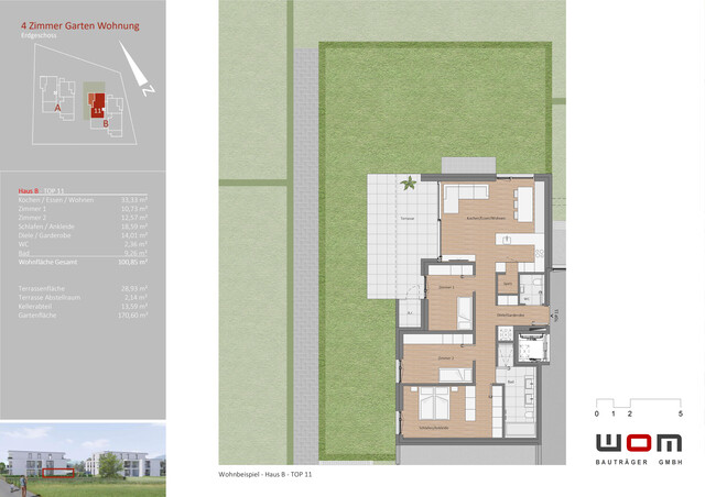 Wohnpark Gisingen - TOP 11 - 4 Zimmer Wohnung