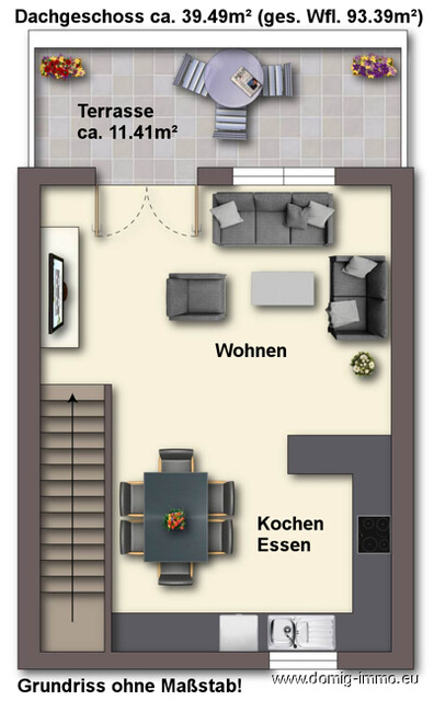 Tolle 4 Zimmerwohnung (ca. 93m²) über 2 Etagen mit schöner Sonnenterrasse in Dornbirn!