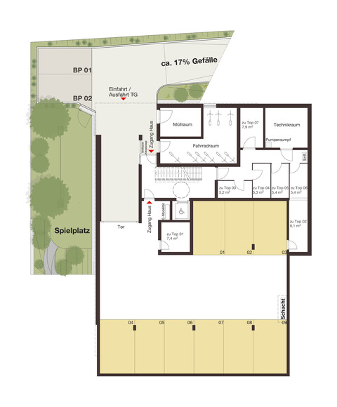 3-Zimmer-Terrassenwohnung mit toller Raumeinsteilung | A06