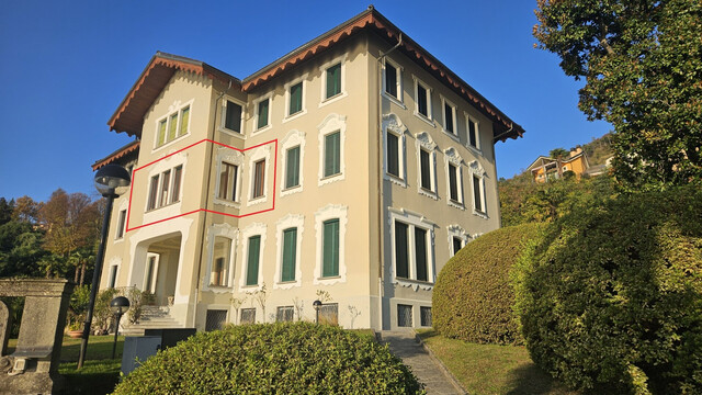 Ferienwohnung am Lago Maggiore in einer Jugendstilvilla am See