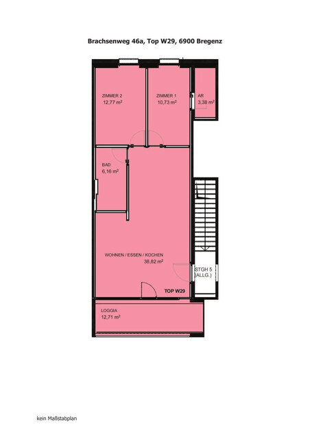 Wohnen in Seenähe: Moderne 3-Zimmerwohnung mit Loggia in Bregenz zu vermieten!