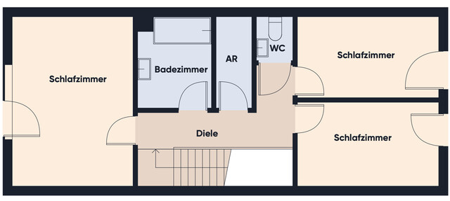 Große Familienwohnung (Maisonette) in toller Lage nahe dem See