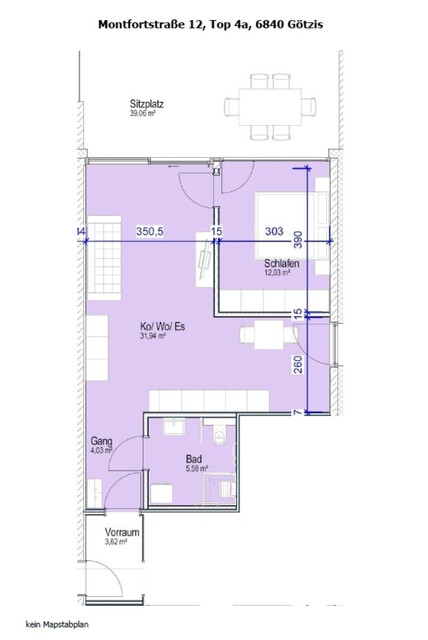 Modernes Wohnen: Tolle 2-Zimmer-Terrassenwohnung in Götzis zu vermieten!