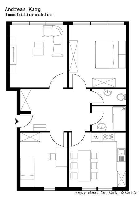 Zentral gelegene 3-Zimmer-Wohnung im Weiherviertel in Bregenz zu kaufen
