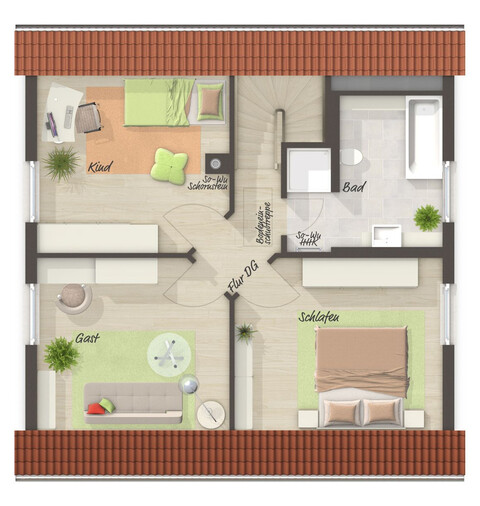 Neues Einfamilienhaus in Ziegelbauweise inkl. Grundstück - € 553.000,00 plus WBF!