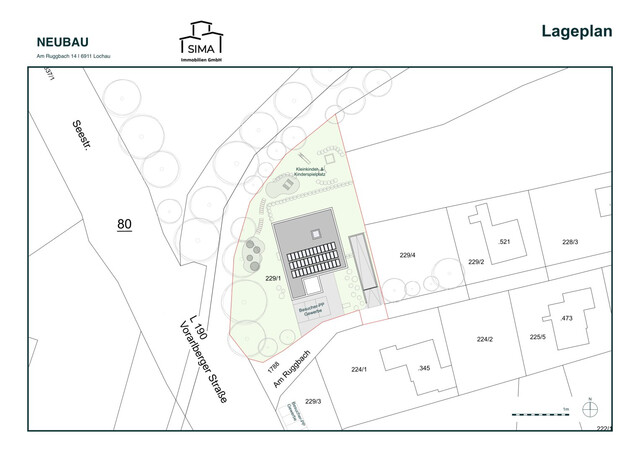 Neubau - Büro-/Praxisfläche in Lochau – Erstbezug mit Vorplatz und Stellplatz