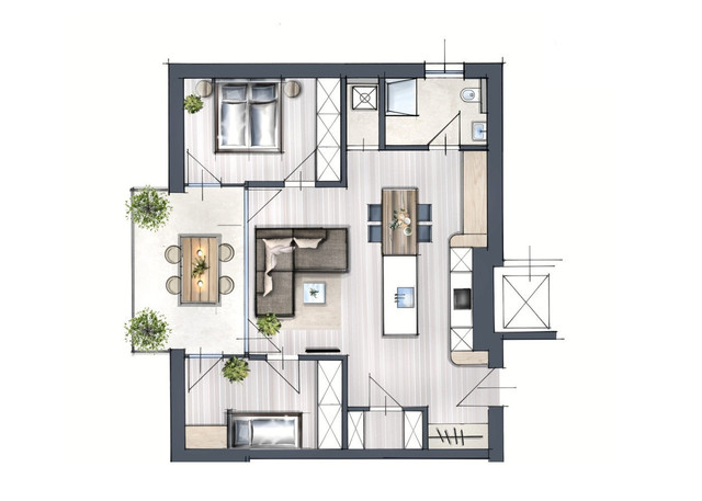 Bezugsfertig! Wunderbare 3-Zimmer-Eck-Terrassen-Whg. in Feldkirch-Altenstadt "Küchlerstraße 17" zu verkaufen!