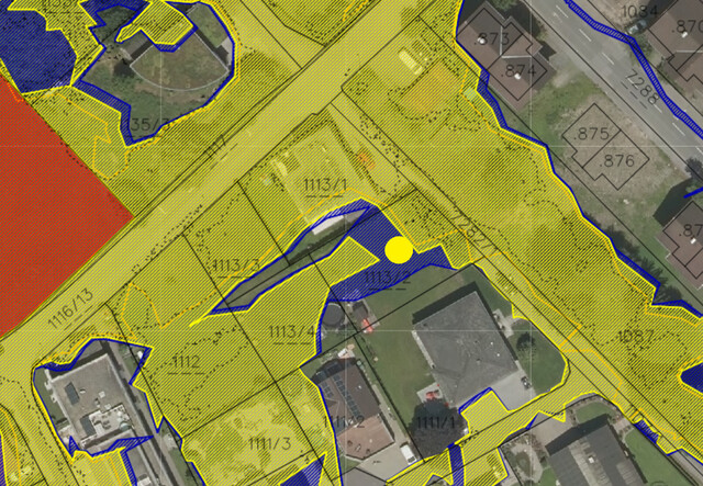Sonniges Grundstück mit Bebauungskonzept für ein Einfamilienhaus