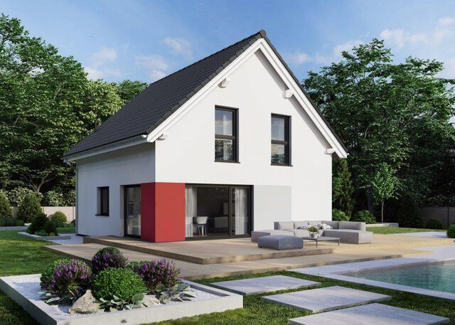 Sonniges Grundstück mit Bebauungskonzept für ein Einfamilienhaus