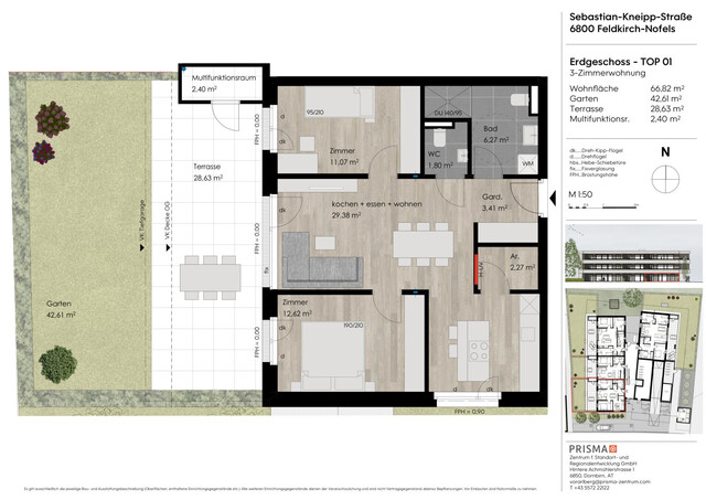 Schöne 3 Zimmer Gartenwohnung