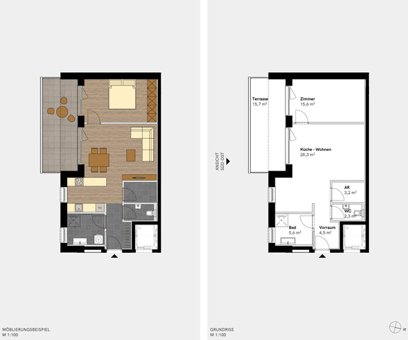 Sonnige 2-Zimmer Terrassenwohnung in Tschagguns