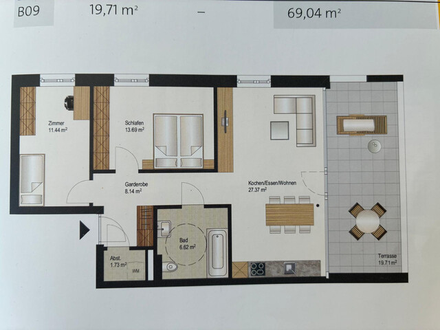 Neuwertige 3-Zimmer-Wohnung mit großem Balkon in Götzis