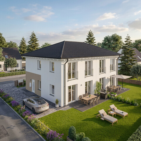 NACHBARN GESUCHT! Doppelhaus-Hälfte mit 5 Zimmer, Erstbezug -  Noch 1 Haus frei!