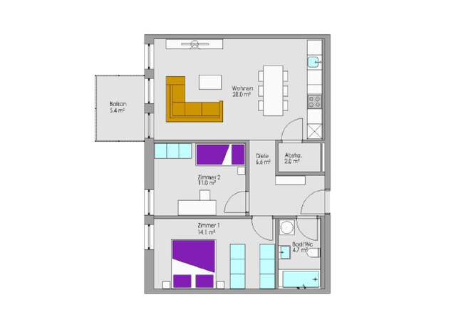 stylische 3-Zi-MIETKAUFwohnung sucht DICH!!