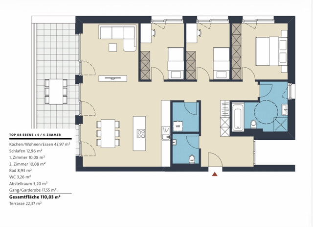 Exklusive 4,5 Zimmer-Terrassenwohnung in Götzis – 110 m² Wohnkomfort für die ganze Familie!