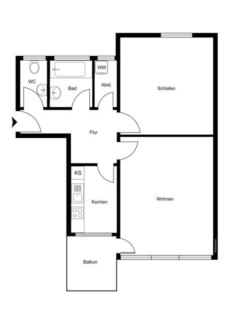Alpenstadt Bludenz: 2-Zimmerwohnung zu verkaufen