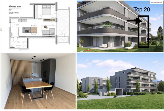 Neubau: Moderne 2-Zimmer Wohnung mit exklusiver Einrichtung in Feldkirch