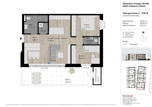 Attraktive 3 Zimmer Wohnung