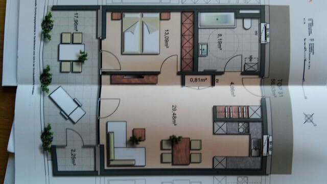 Zentrale 2-Zimmerwohnung mit großer Terrasse