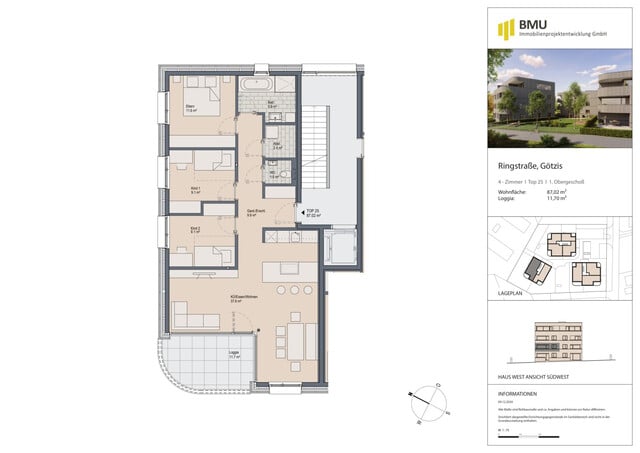 Wohnanlage "Ringstraße" - Tolle 4-Zimmer-Terrassenwohnung - Top 25