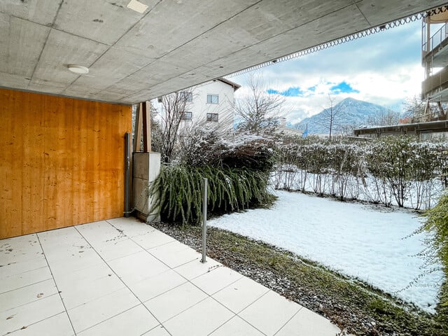 Moderne Architektur mit Garten und Ausblick - 2-Zimmer-Gartenwohnung in Dornbirn