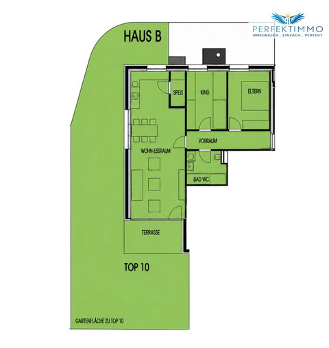 3-Zimmer-Gartenwohnung mit Terrasse