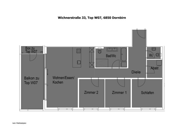 Stilvoll Wohnen: 4-Zimmerwohnung mit Balkon in Dornbirn zu vermieten!