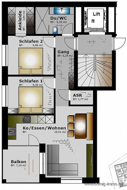 Luxuriöse Ferienwohnung mit Zweitwohnsitzwidmung im sonnigen Fontanella / Gr.Walsertal! TOP B103