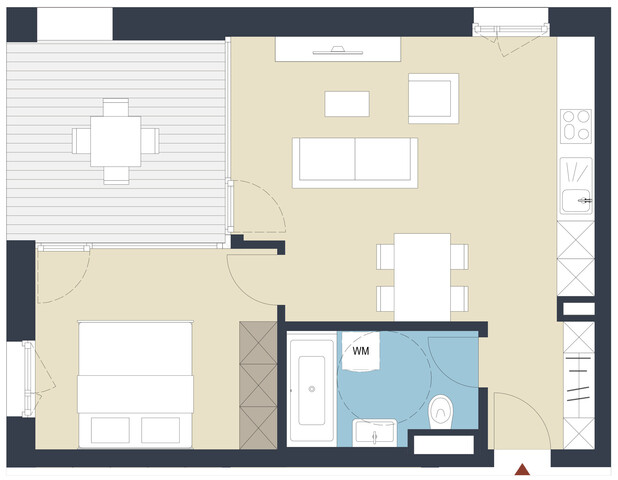 2-Zimmer-Wohnung mit Loggia zu verkaufen (Top 44)