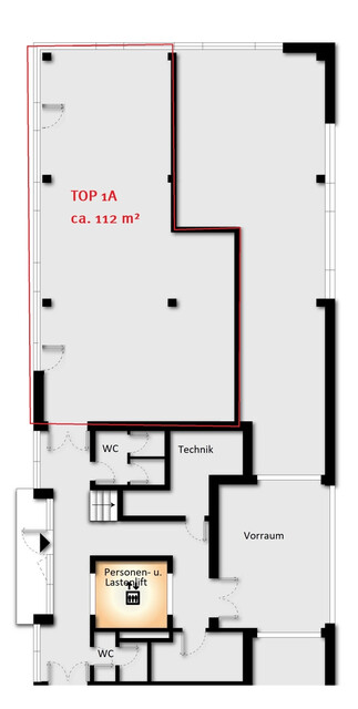 Innovationszentrum Koblach  - Repräsentative Handels-, Geschäfts- oder Praxisflächen, EG_Top 1A