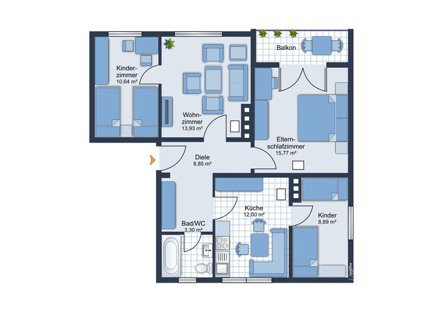 Investoren und Anleger aufgepasst - solide 3 Zimmer Wohnung in sehr guter Lage!