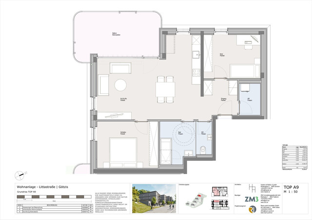 3-Zimmer-Dachgeschosswohnung in Götzis - Top A9