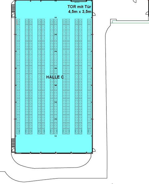1400 m² Hallen- und Logistikfläche im Gewerbegebiet Weiler