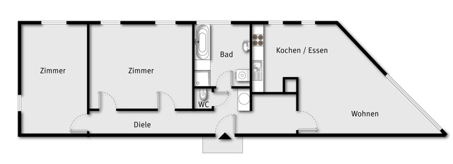 Helle 3-Zimmer-Dachgeschosswohnung in Bregenz