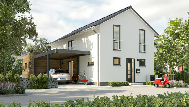 Neues Einfamilienhaus in Ziegelbauweise mit großem Garten € 868.000.- plus WBF!
