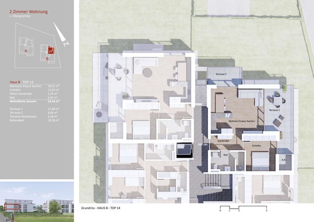 Wohnpark Gisingen - TOP 14 - 2 Zimmer Wohnung