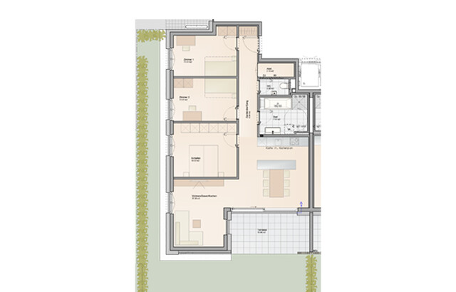4-Zimmer Wohnung | Rundum Grün | Klare Raumaufteilung (Top A01)