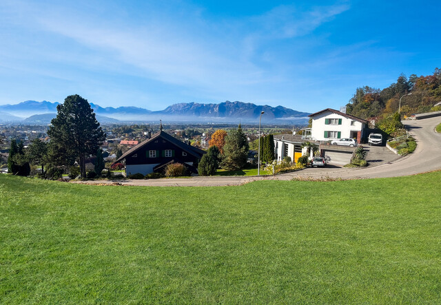 Einzigartiges Baugrundstück mit spektakulärer Aussicht im Vorderland