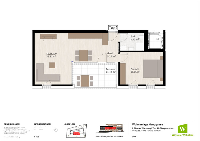 2 Zimmer Neubauwohnung mit Aussicht!