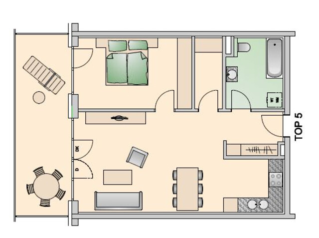 Tolle 2-Zimmer-Terrassenwohnung in Weiler